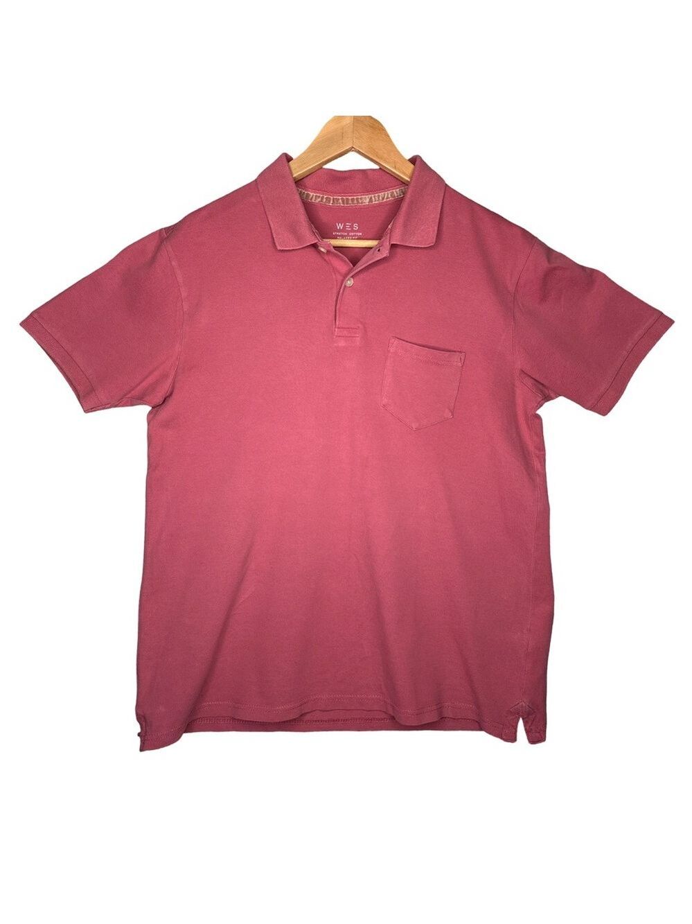 Wes Mauve Polo Shirt, Men's Small, Mauve Color, Comfort Fit